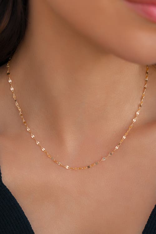 Mint & Lily Petal Chain Necklace In Gold