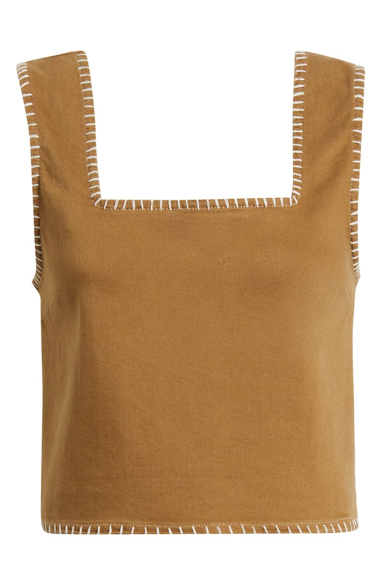 Rails Carbon Whipstitch Cotton Tank, Alternate, color, Safari Embroidered