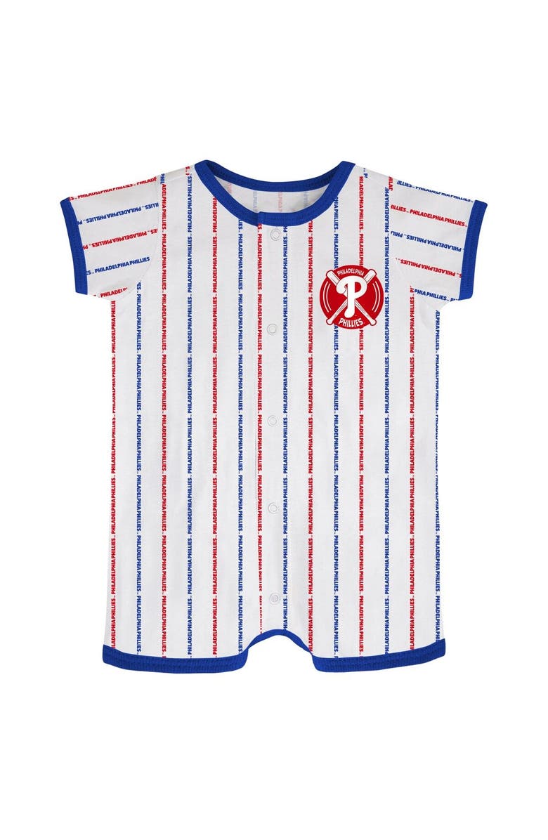 Outerstuff Infant White Philadelphia Phillies Ball Hitter Coverall, Main, color, White