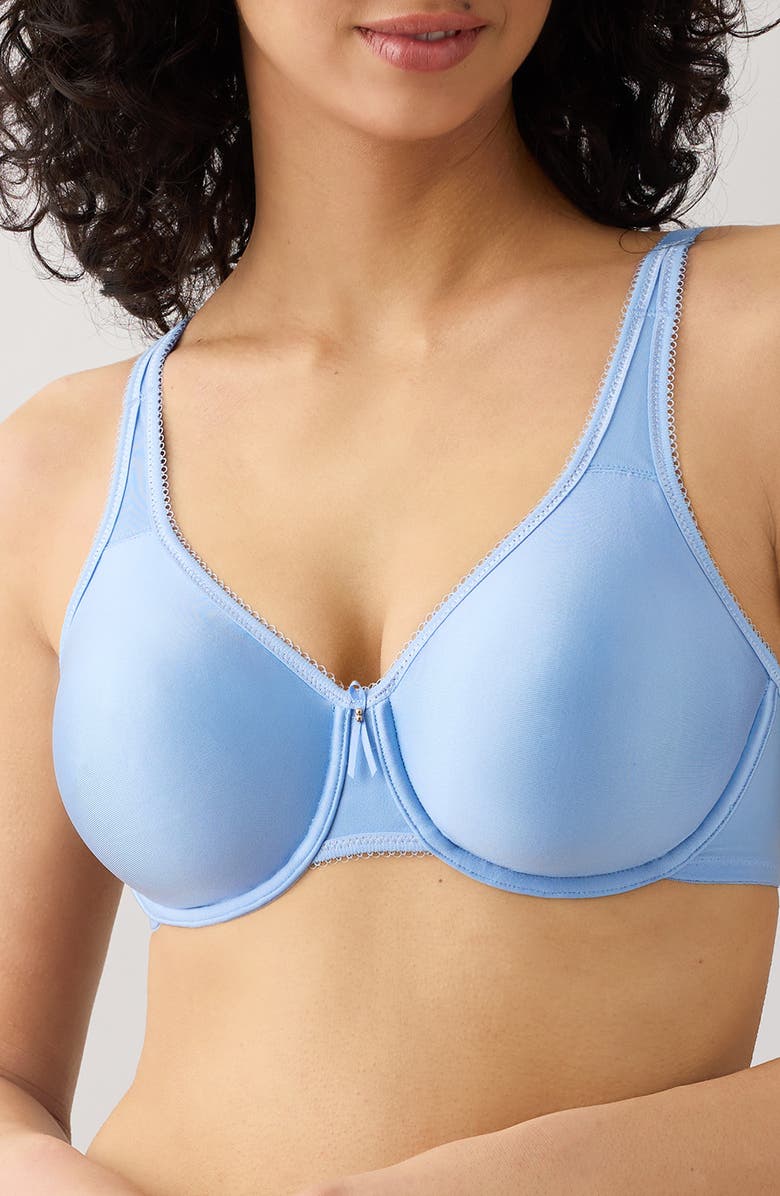 Wacoal Basic Beauty Seamless Underwire Bra, Main, color, Bel Air Blue