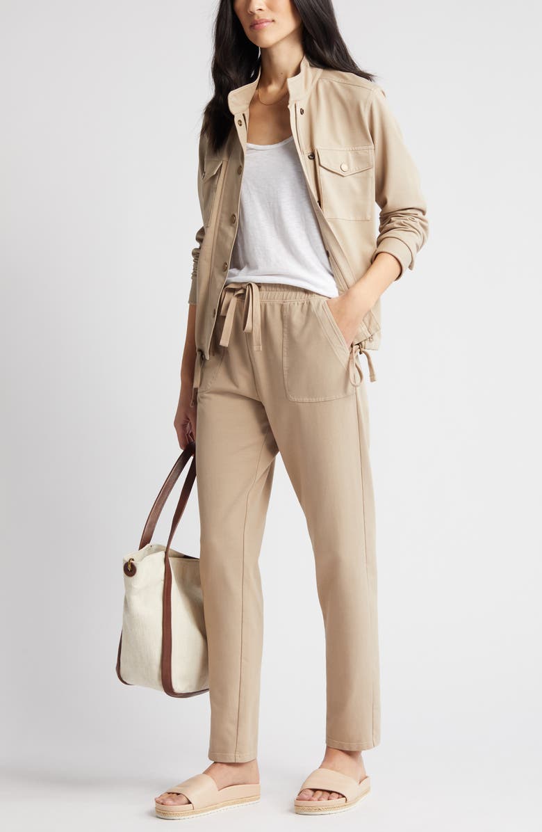 Caslon<sup>®</sup> Stretch Organic Cotton Soft Jacket, Main, color,