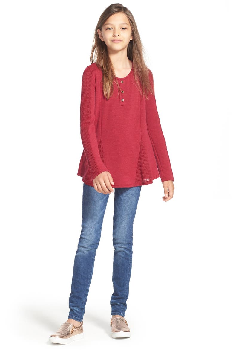 'Collin' Skinny Jeans, Alternate, color, DARK INDIGO SAND