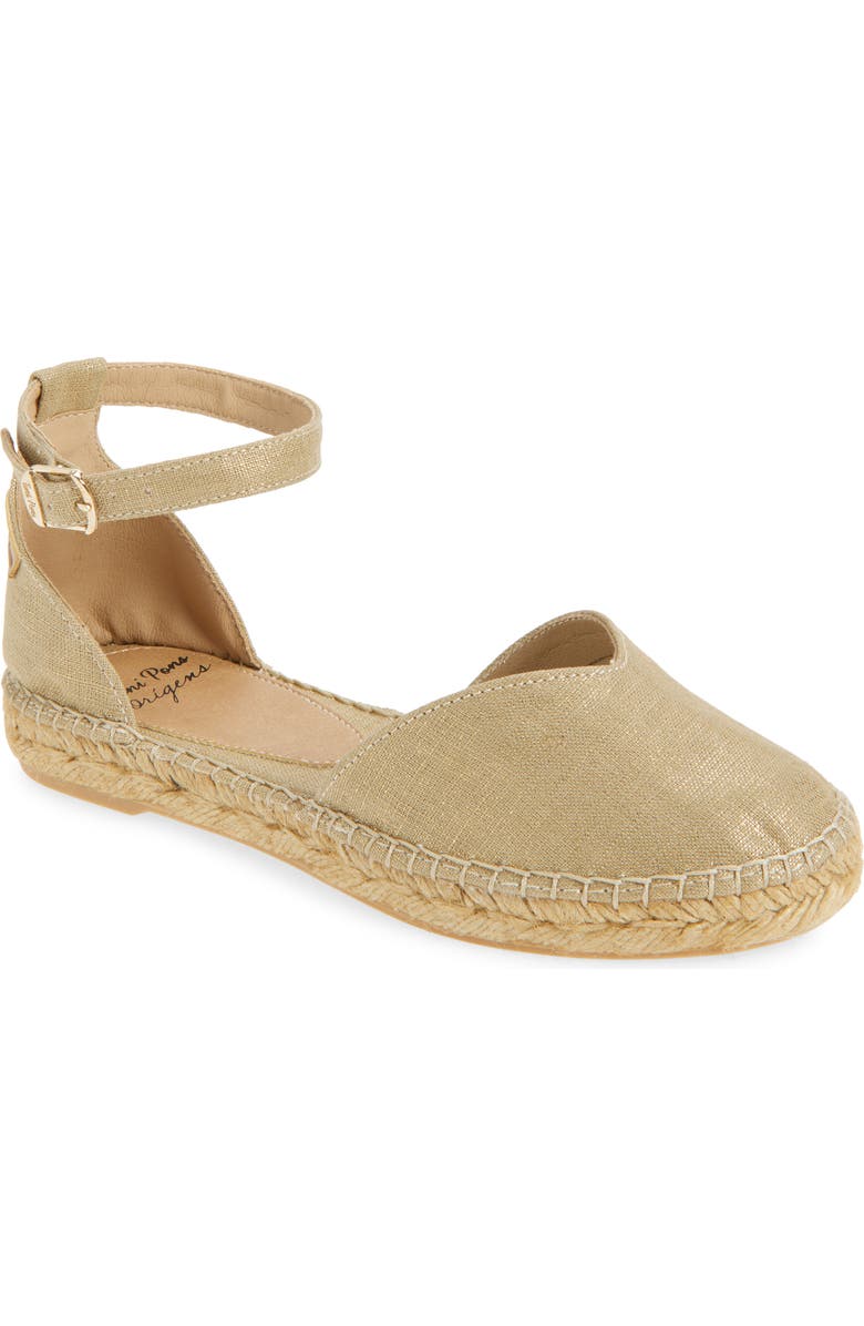 Toni Pons Flora Espadrille Flat, Main, color, Natural Platinum