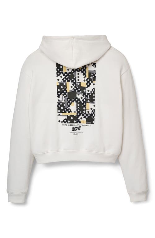 Marc Jacobs Patchwork Dice Zip Hoodie In White