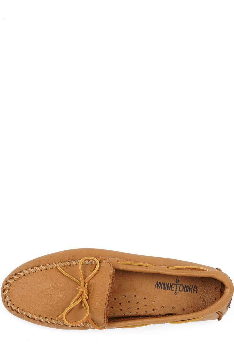 Minnetonka Moosehide Driving Shoe, Alternate, color,