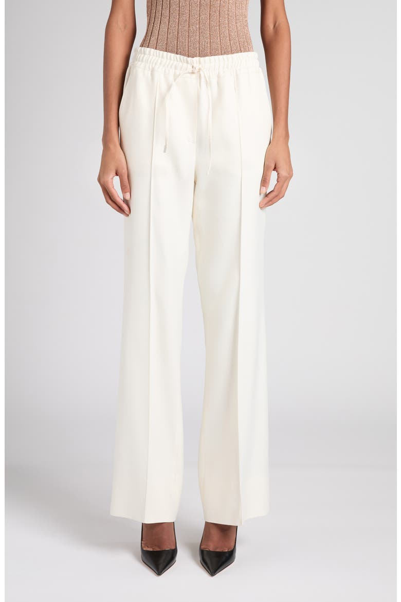 Tailored Viscose & Silk Twill Pants, Main, color, JB005 CREAM