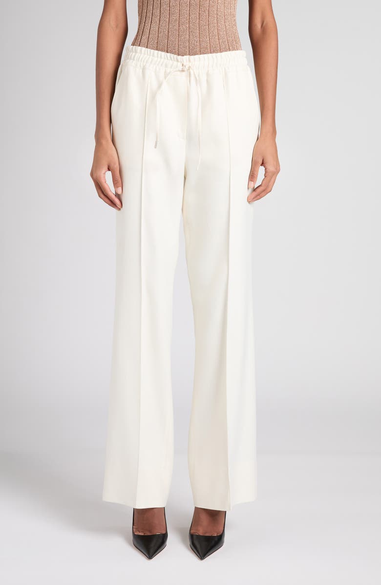 TOM FORD Tailored Viscose & Silk Twill Pants, Main, color, Jb005 Cream