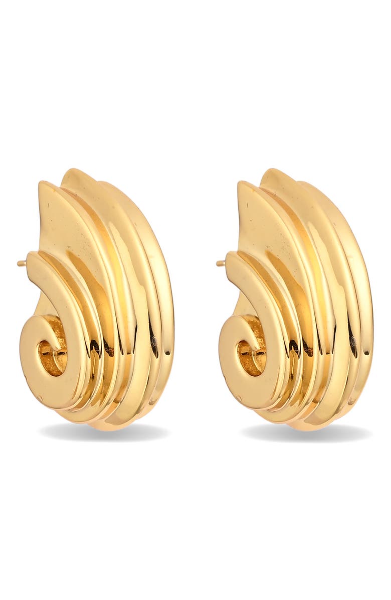 EYE CANDY LOS ANGELES Bethany Stud Earrings, Alternate, color, Gold