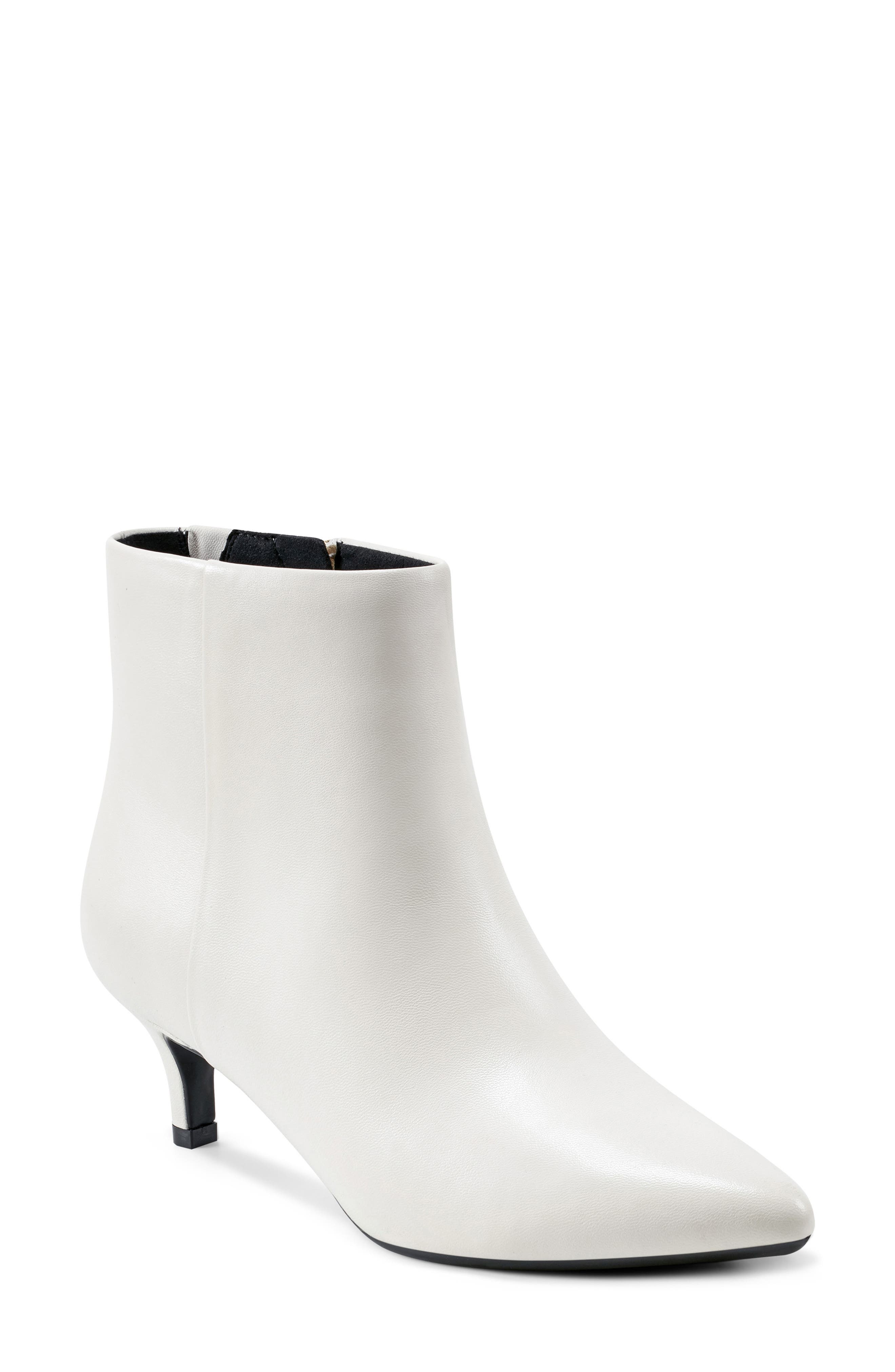 Easy Spirit Laina Pointed Toe Bootie in Ivory 