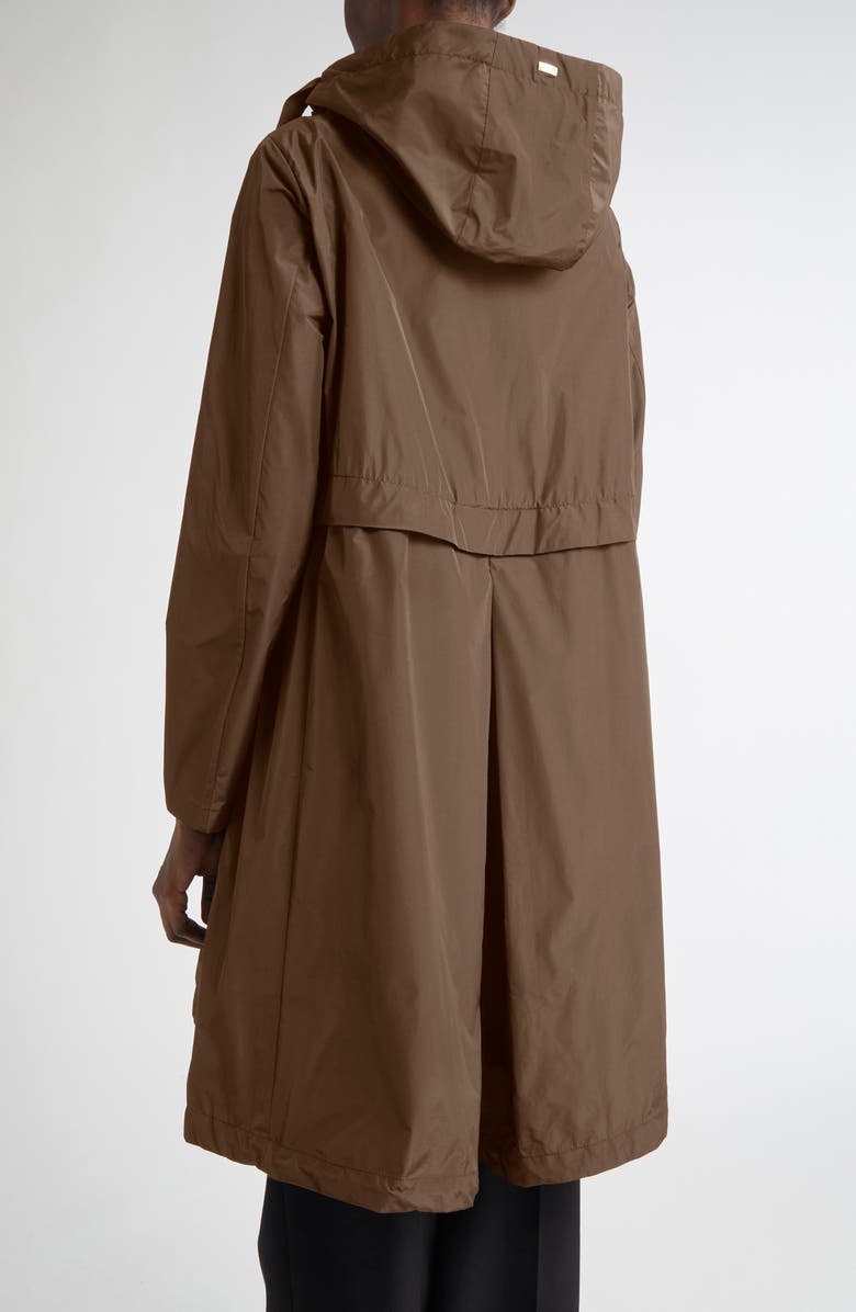 Herno Techno Taffeta A-Line Parka, Alternate, color, 2240 Leather