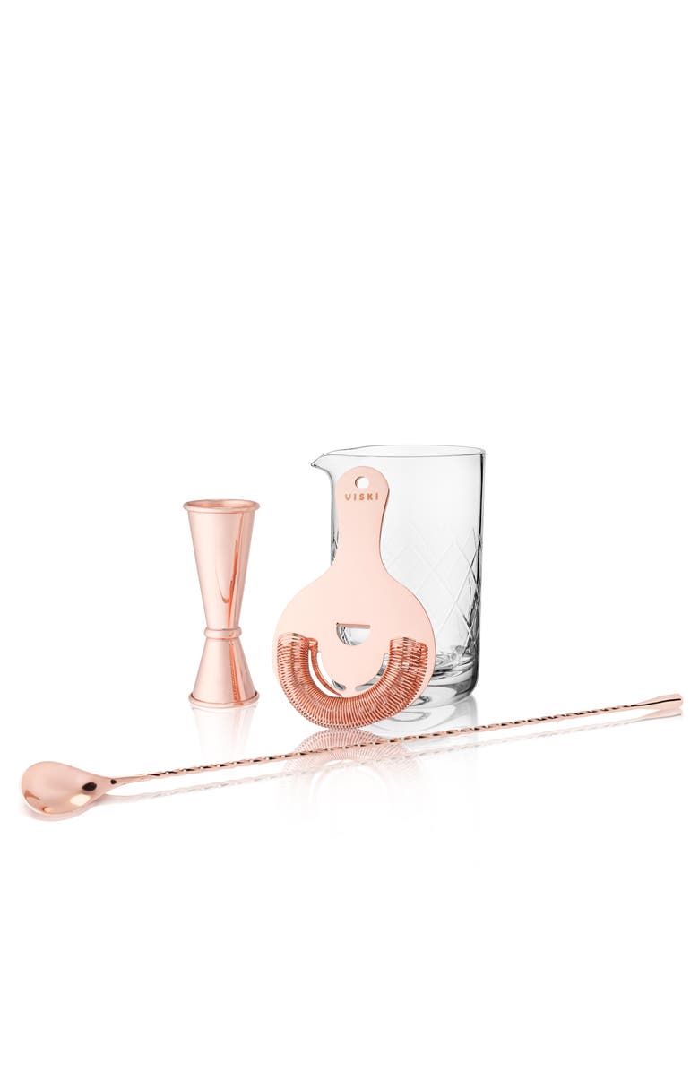 Viski 4-Piece Barware Set, Main, color, Summit