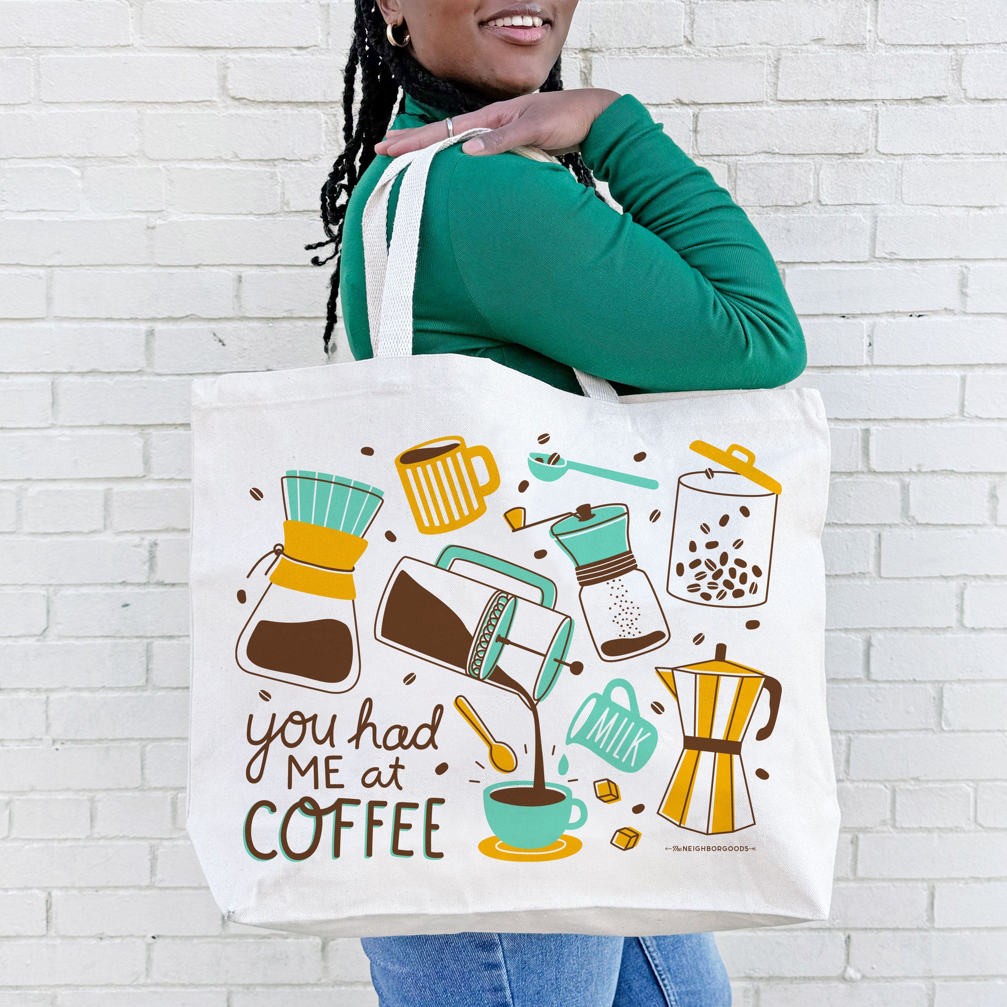 The Neighborgoods Coffee Candle & Tote Gift Set, Alternate, color, Multicolor