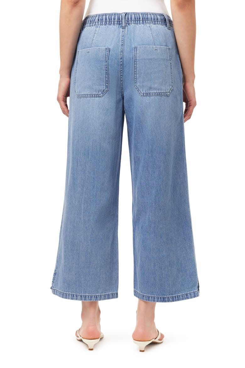 Drawstring Wide Leg Jeans, Alternate, color, MORGAN