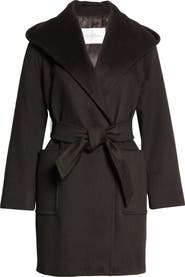 Max Mara Rialto Hooded Camel Hair Coat