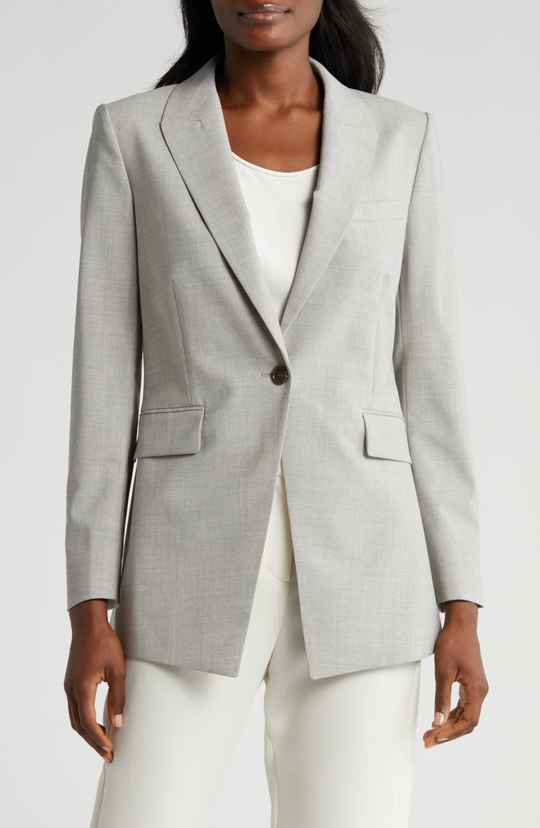Theory Etiennette Wool Blend Blazer, Alternate, color, 