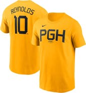 Nike Men's Nike Bryan Reynolds Gold Pittsburgh Pirates Fuse City Connect Name & Number T-Shirt