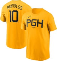 Nike Men's Nike Bryan Reynolds Gold Pittsburgh Pirates Fuse City Connect Name & Number T-Shirt