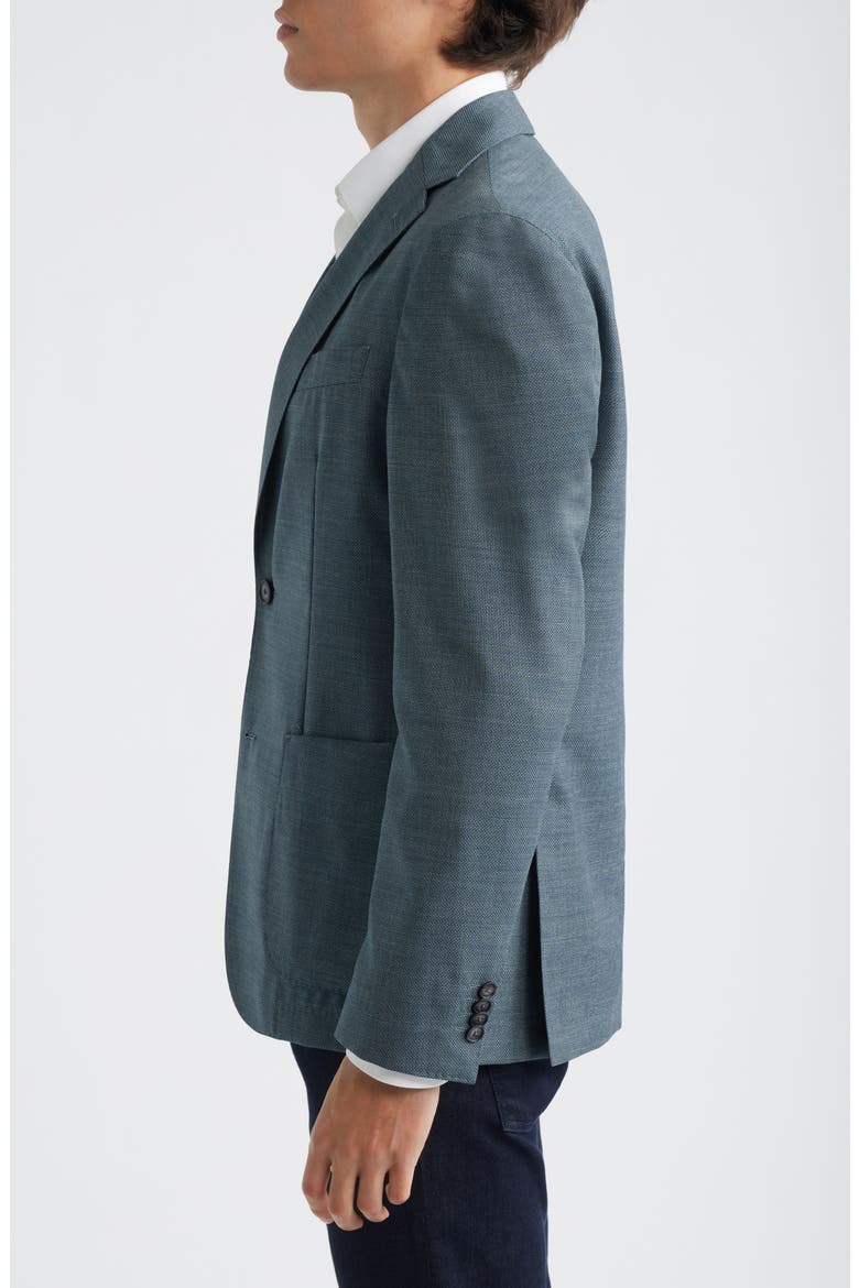 Hanry Slim Fit Textured Virgin Wool Sport Coat, Alternate, color, GREEN / TEAL