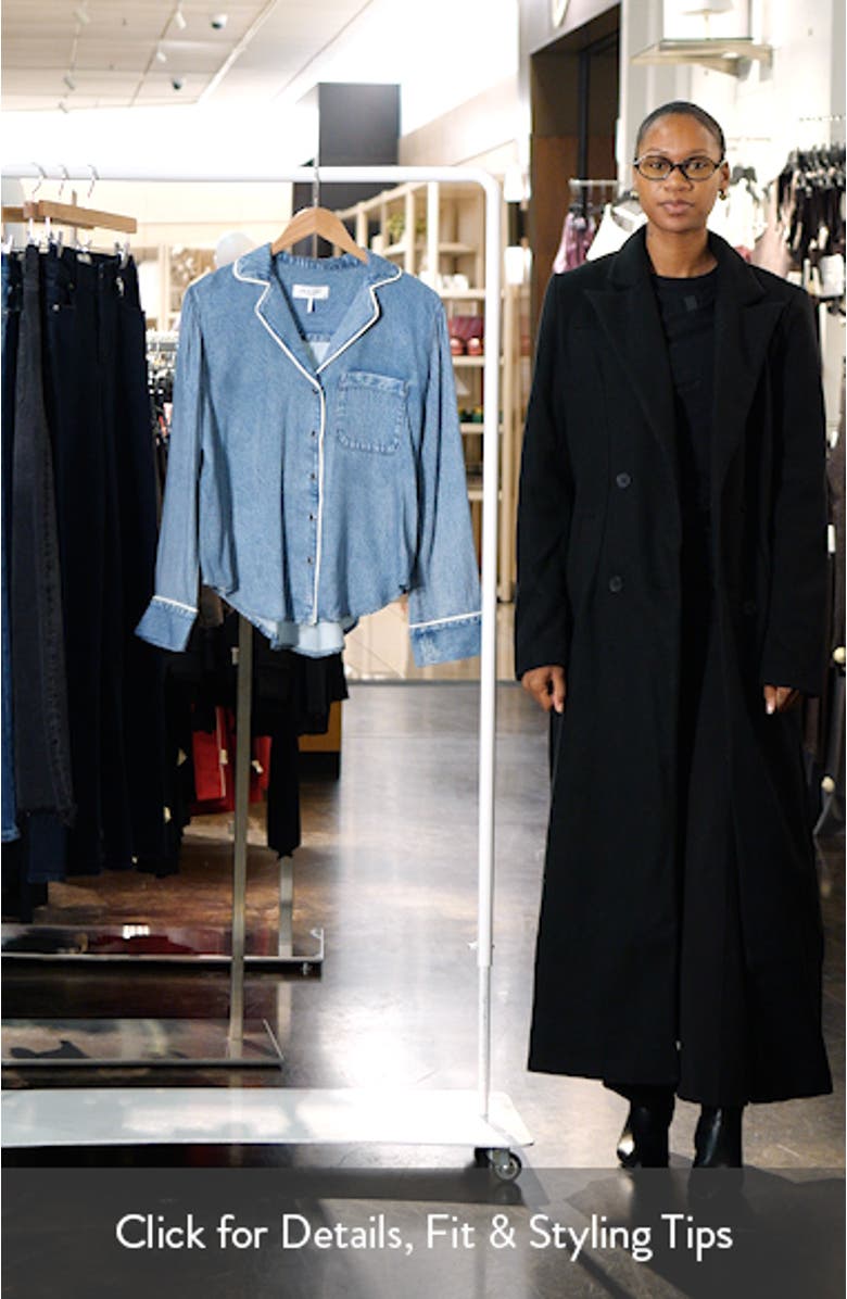 Miramar Slink Lounge Trompe L
Oeil Faux Denim Button-Up Shirt, sales video thumbnail