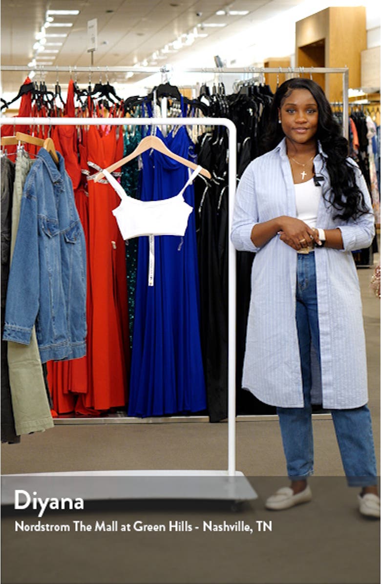 Square Neck Sweater Bralette, sales video thumbnail