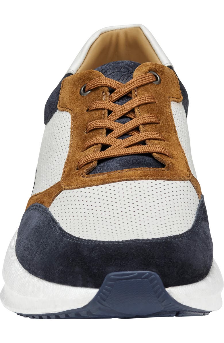 Johnston & Murphy Briley Perforated Sneaker, Alternate, color, Navy Multi Suede/Full Grain