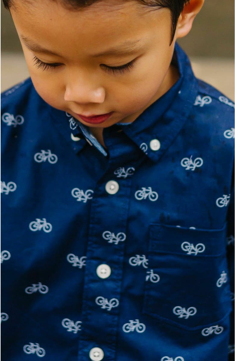 Hope & Henry Boys' Organic Stretch Poplin Shirt, Kids, Alternate, color,