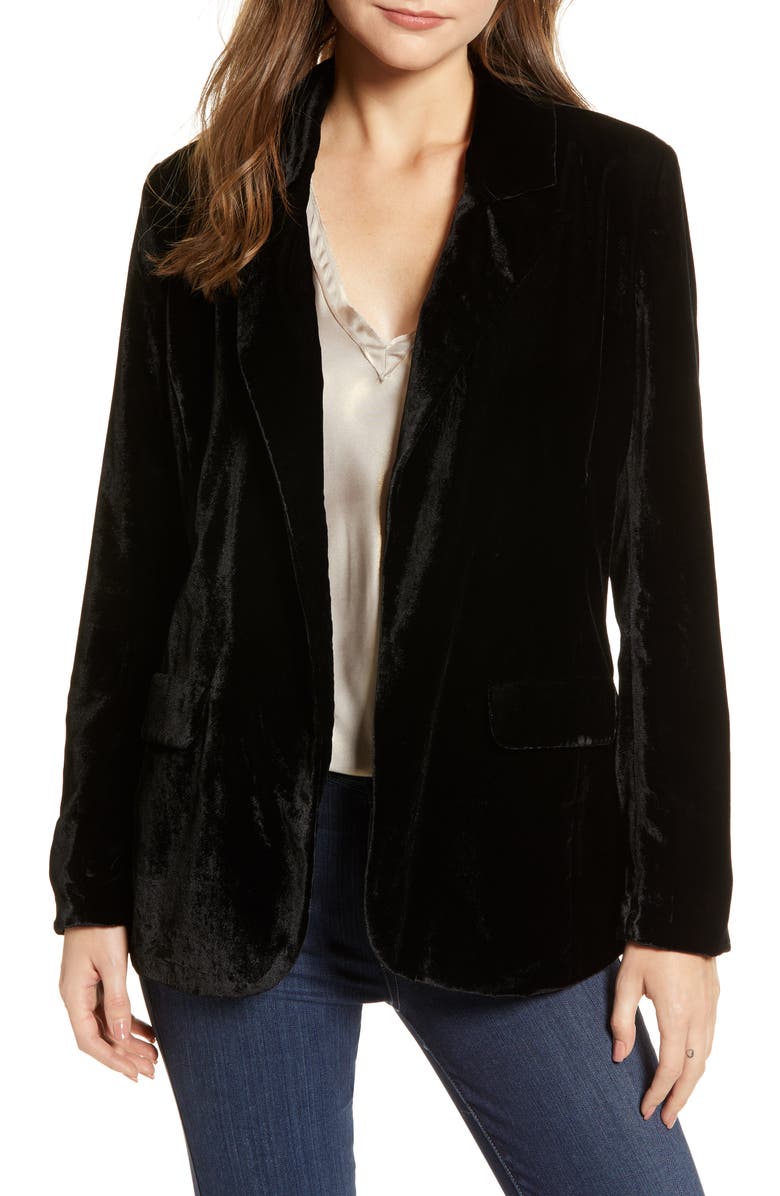 Chelsea28 Velvet Blazer, Main, color,
