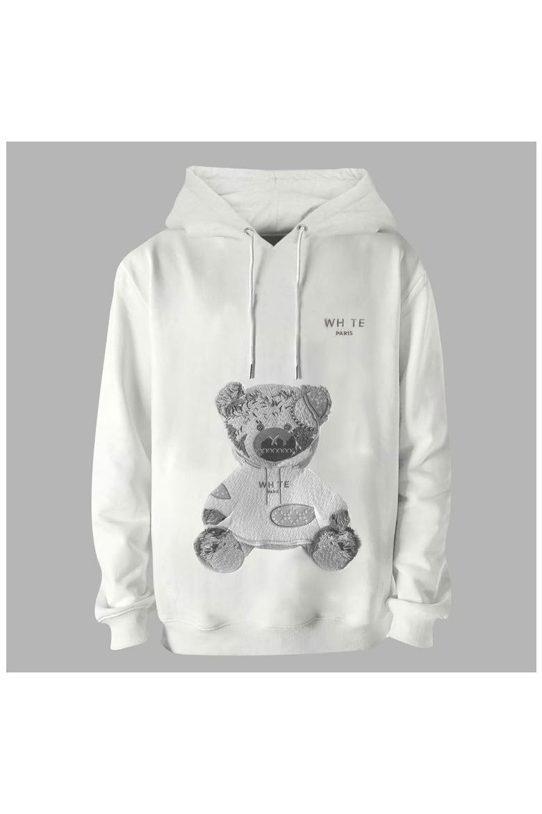 Blvck Evil Twin Teddy Bear Hoodie, Alternate, color, Black