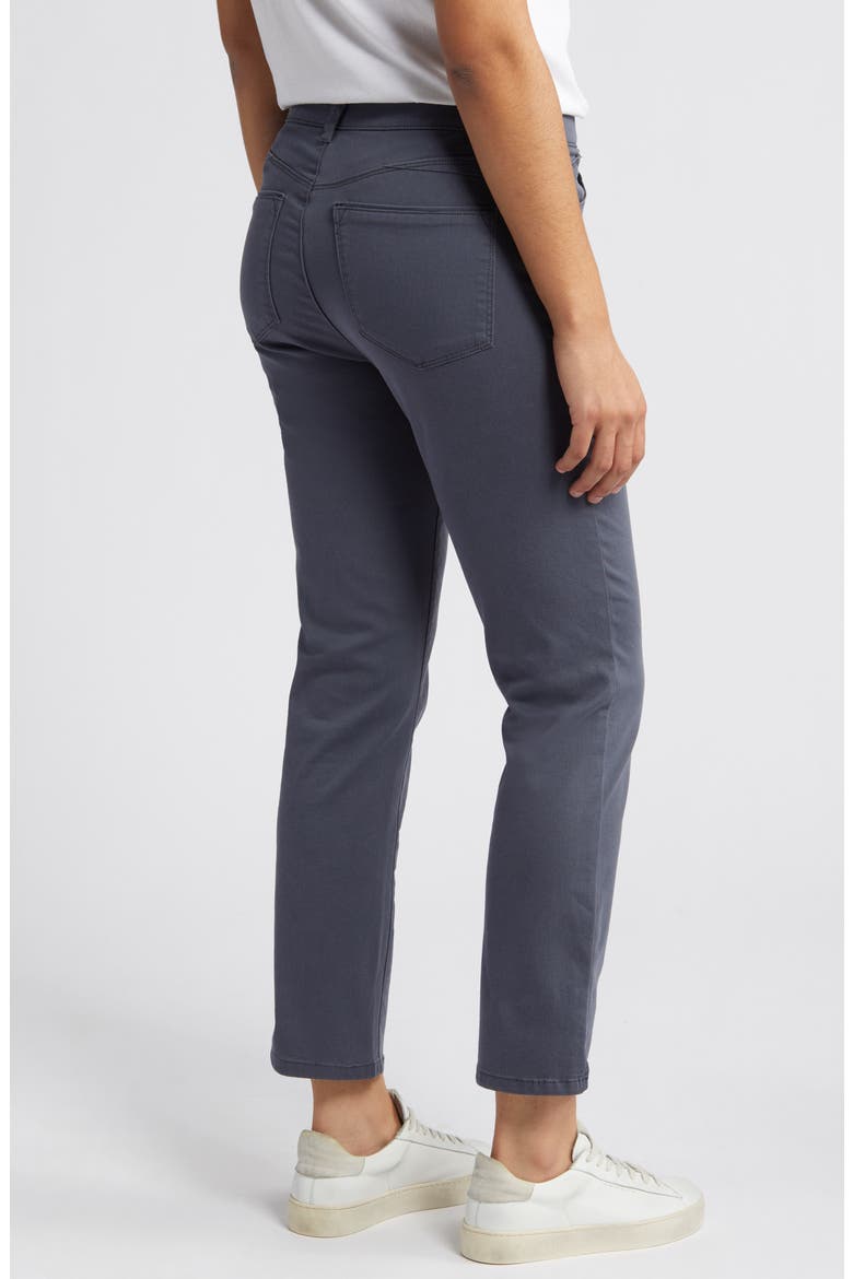 Logan 'Ab'Solution High Waist Ankle Slim Straight Leg Pants, Alternate, color, SHDW SHADO