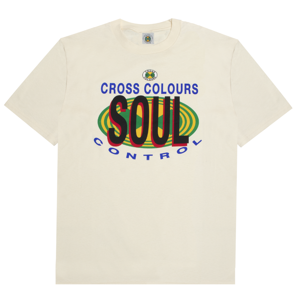 Cross Colours Soul Control T-shirt In White