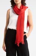 Eileen Fisher Watercolor Organic Cotton Gauze Scarf