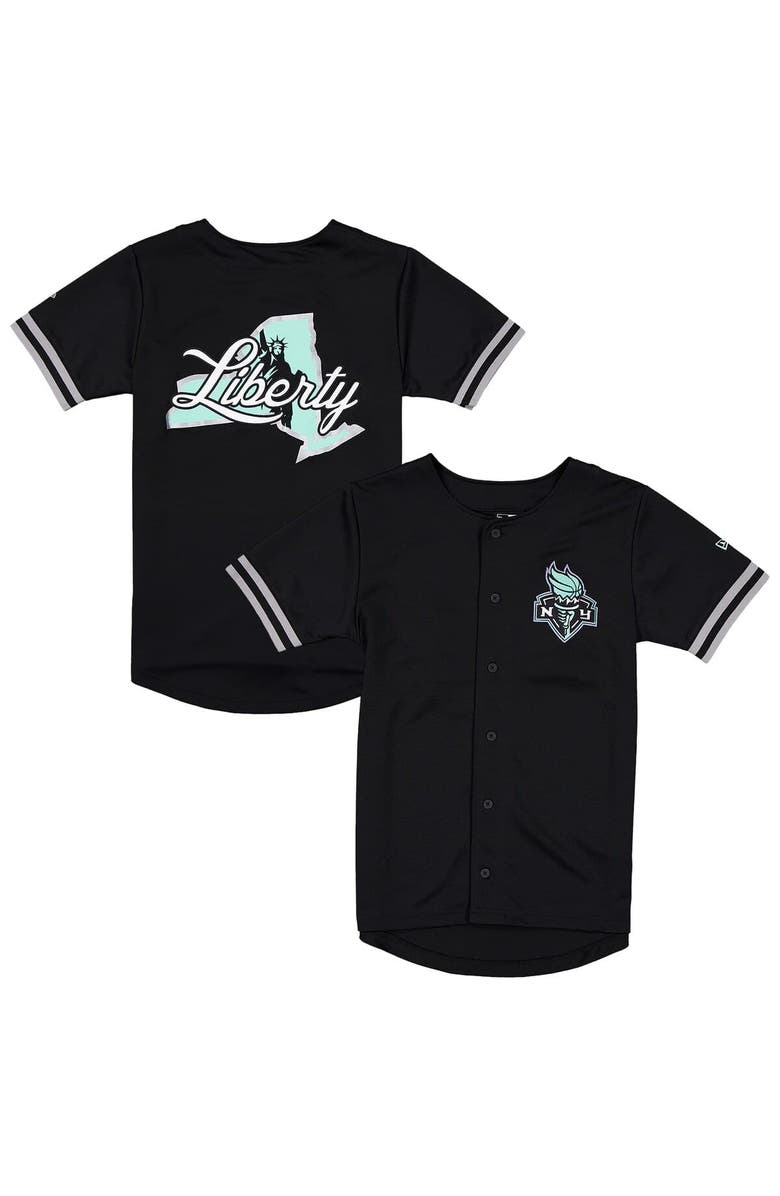 New Era Men's New Era Black New York Liberty 2026 WNBA Draft Hometown Baseball Jersey, Main, color, Black