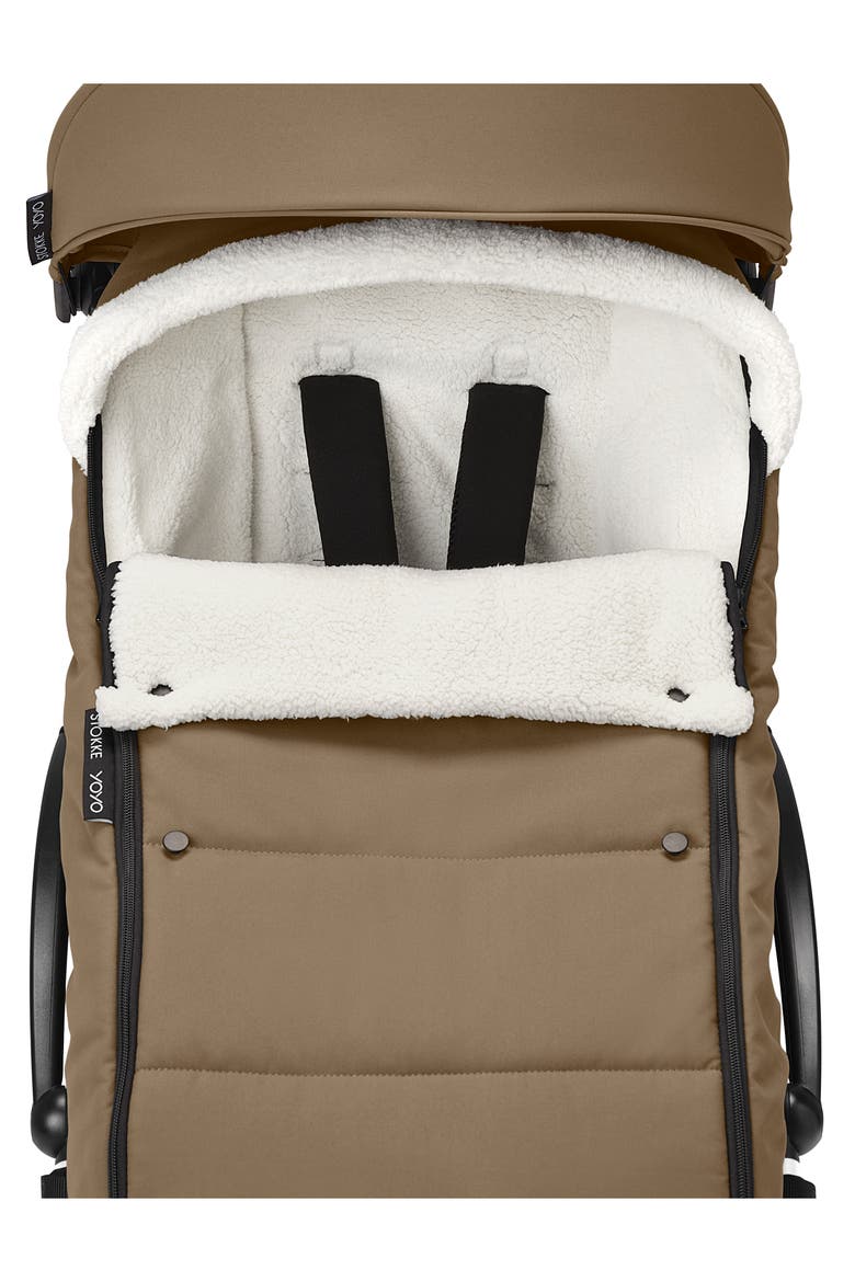 YOYO Water Repellent Footmuff, Alternate, color, TOFFEE