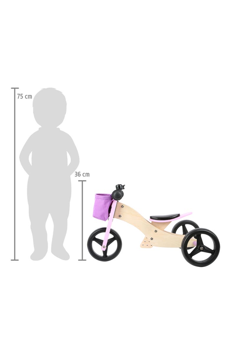 SMALL FOOT Small 2-in-1 Wood Training Bike/Trike, Alternate, color,