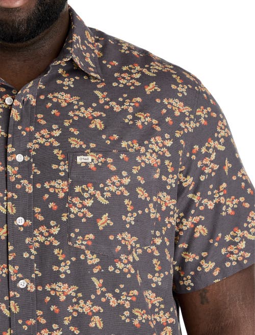 O'neill Eco Print Standard Standard Fit Shirt In Graphite In Graphite