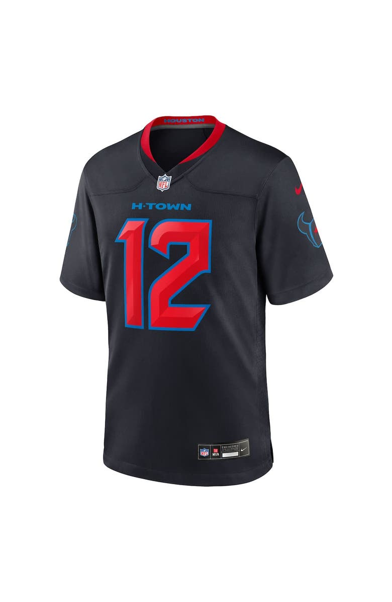 Nike Men's Nike Nico Collins  Navy Houston Texans 2nd Alternate Game Jersey, Alternate, color, Navy