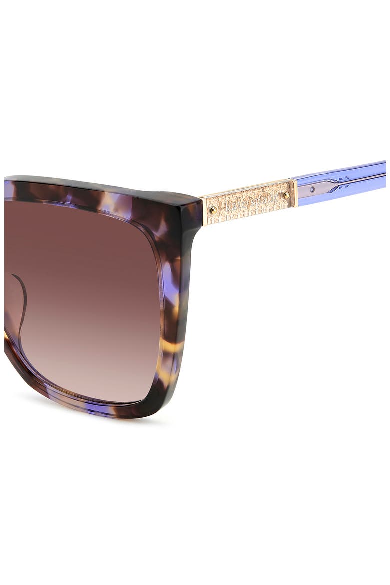 marlowe 55mm gradient square sunglasses, Alternate, color, HAVANA MULTI/ BROWN GRADIENT