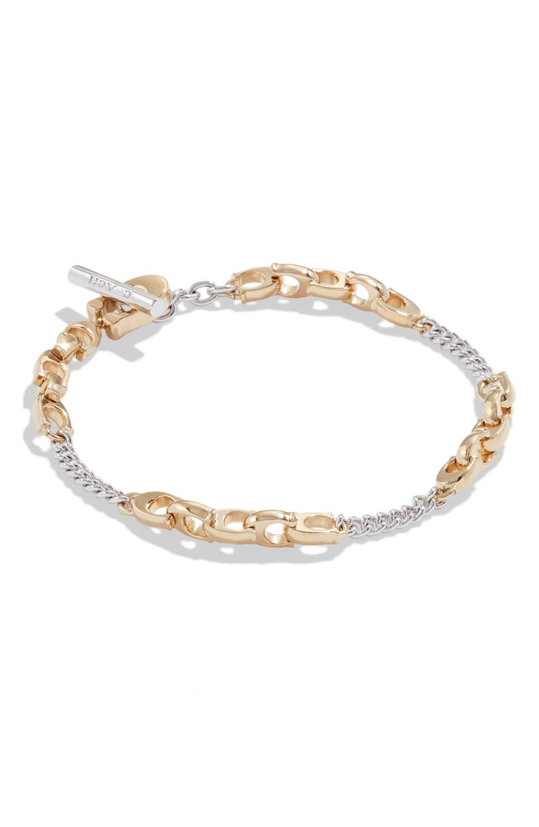 COACH Mixed Chain Bracelet, Alternate, color, 