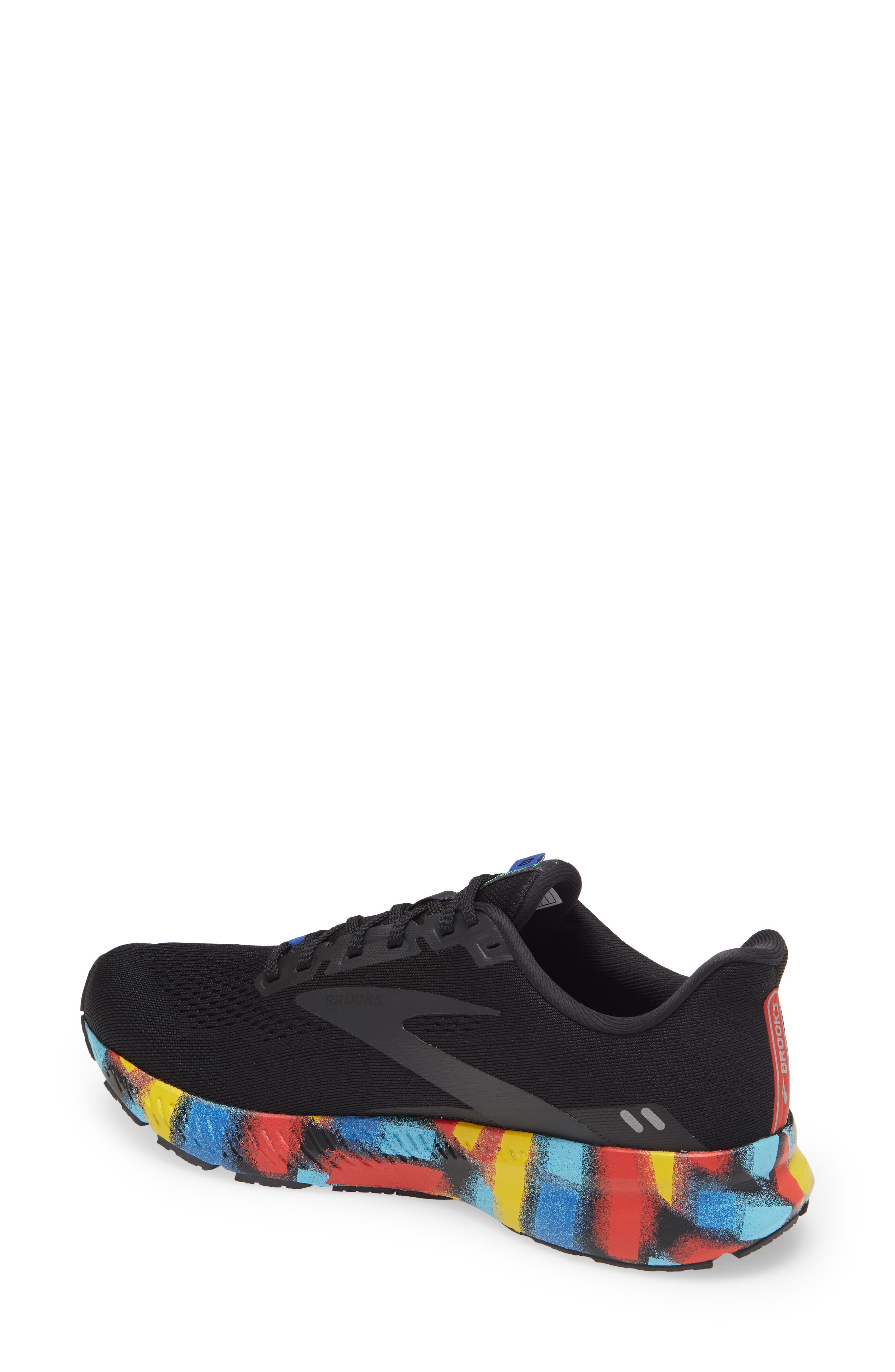 Launch 8 Running Shoe, Alternate, color, BLACK/ RED/ BLUE