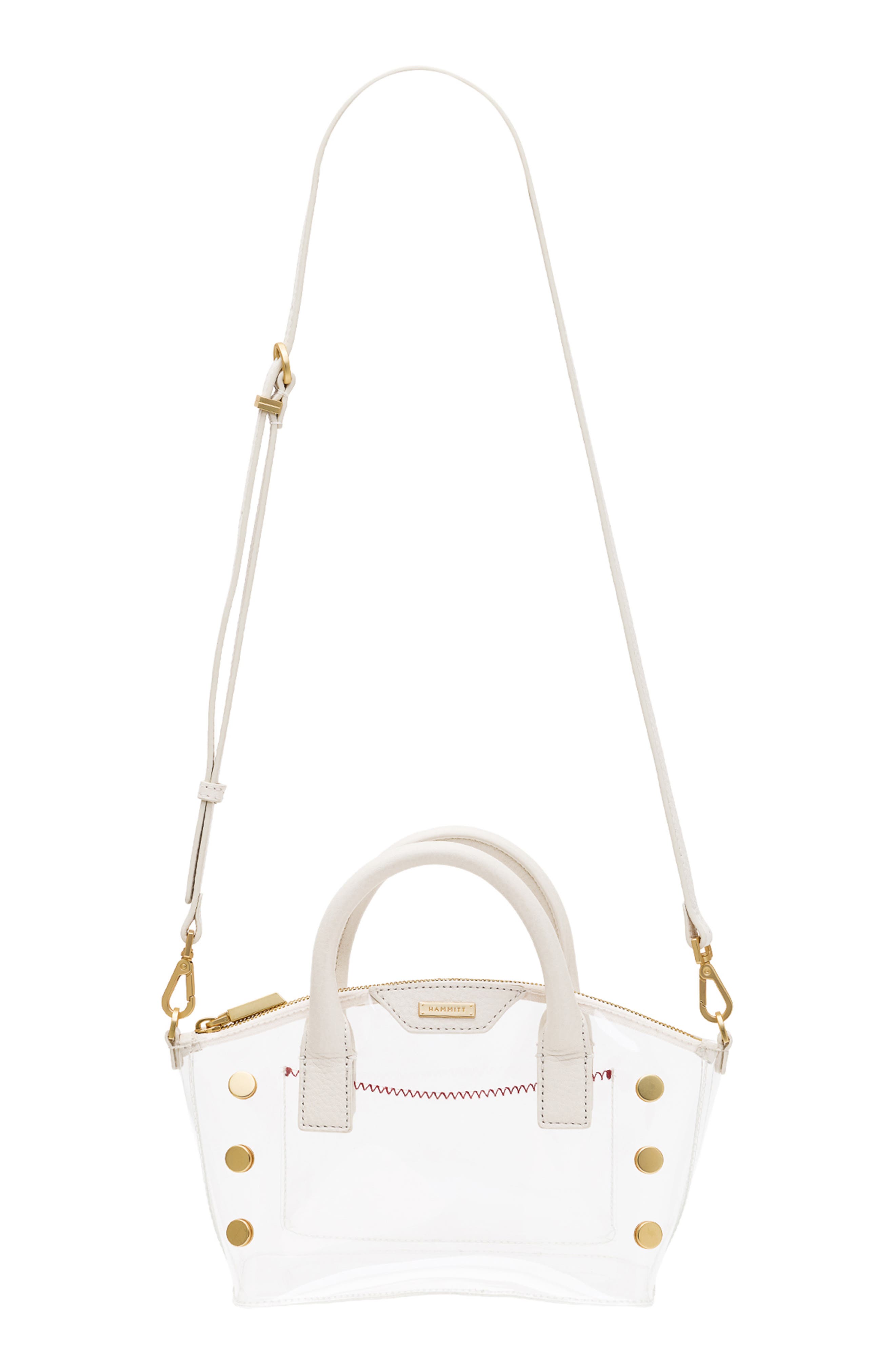 Paula Clear Hobo, Alternate, color, CALLA LILY WHITE/ BRUSHED GOLD
