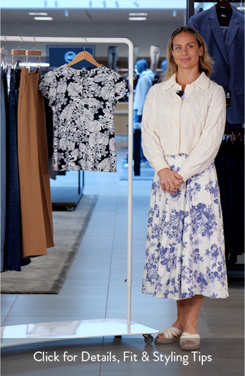 Front Print Flutter Sleeve Top, sales video thumbnail