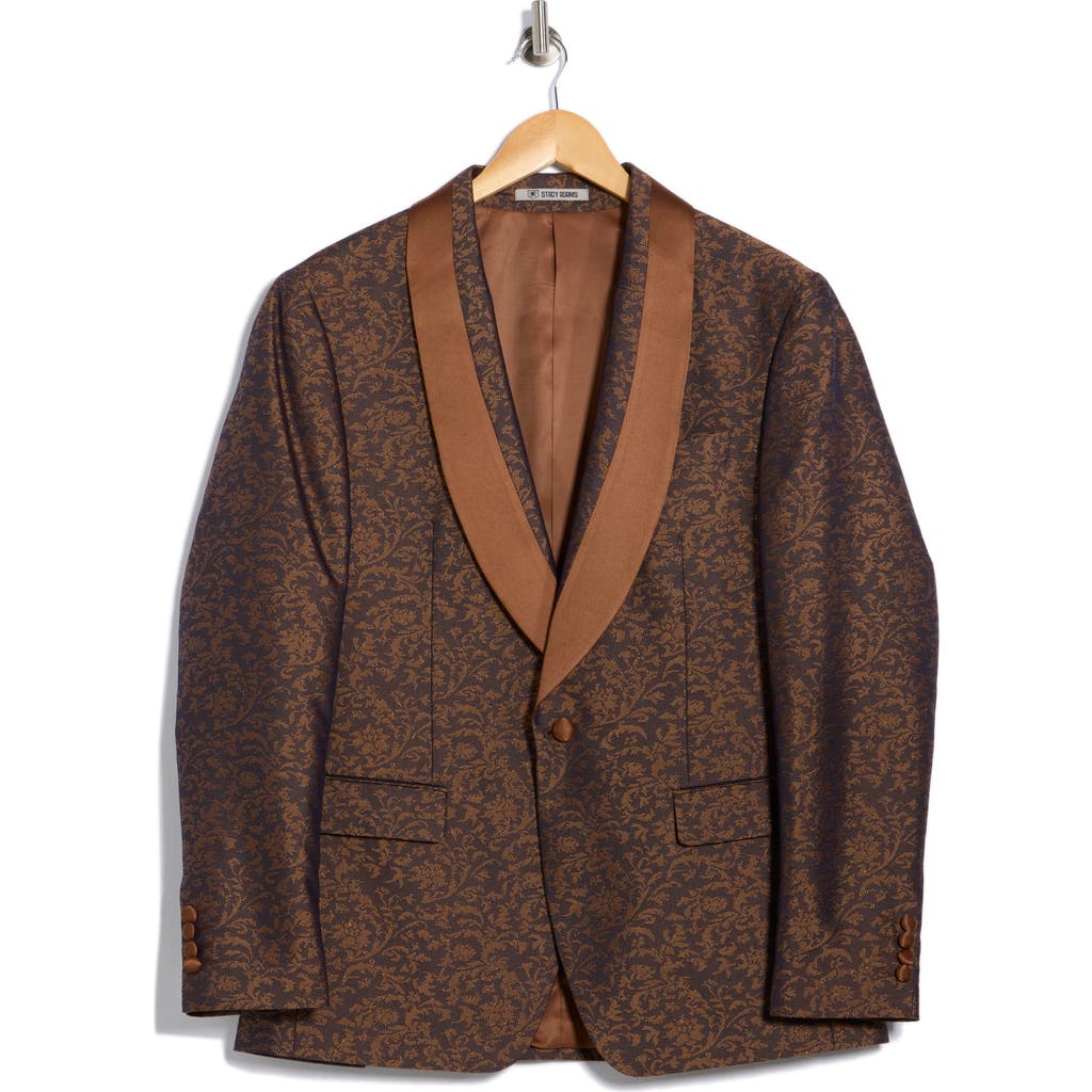 Zegarie Paisley Shawl Collar Sport Coat In Brown