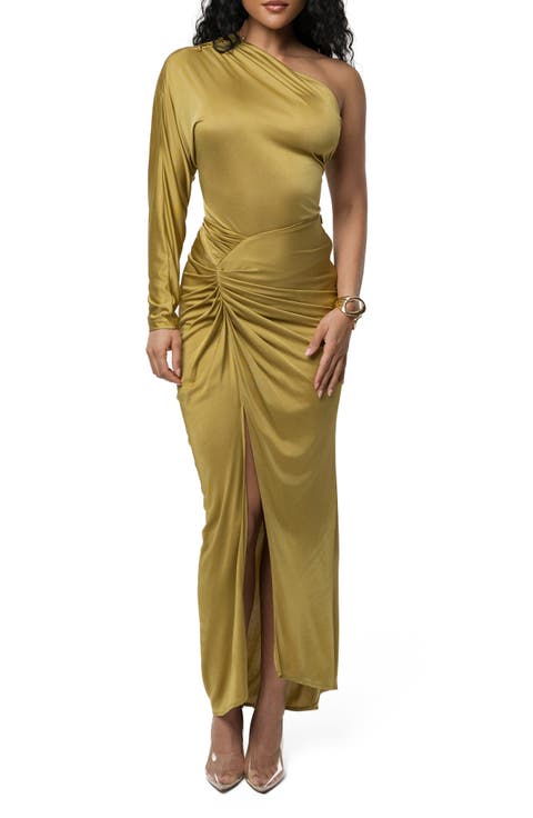 Mira Drape Ruched Maxi Skirt