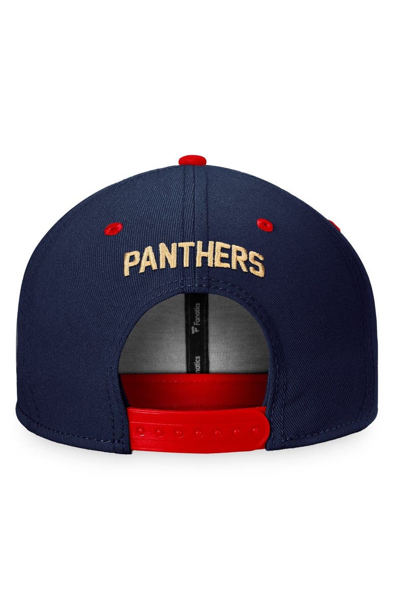 FANATICS Men's Fanatics Branded Navy/Red Florida Panthers Primary Logo Iconic Two-Tone Snapback Hat, Alternate, color, 