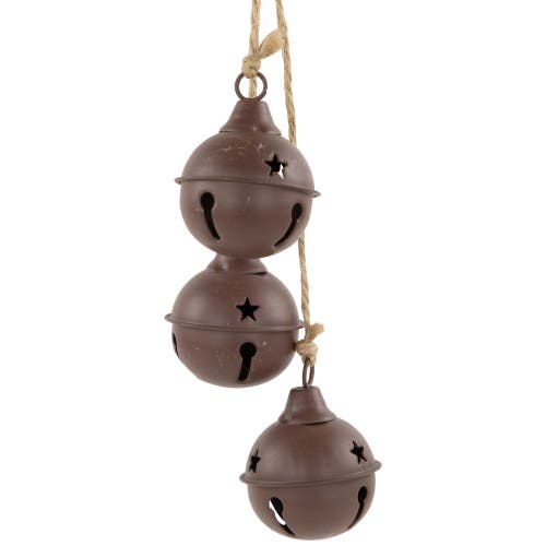 Northlight Cascading Christmas Jingle Bell Ornaments In Brown