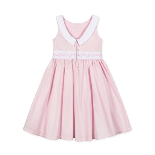 Hope & Henry Girls' Organic Sateen Party Dress, Kids In Pale Pink