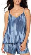 Liverpool Los Angeles Ikat Print V-Neck Woven Camisole
