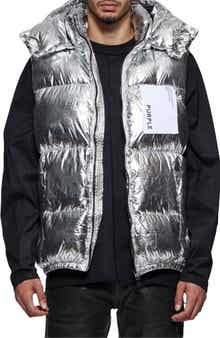 PURPLE BRAND Foil Down Puffer Vest