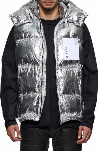 PURPLE BRAND Foil Down Puffer Vest