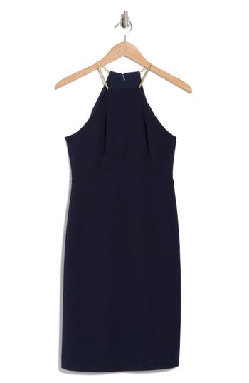Trina Turk Sora Halter Neck Sheath Dress